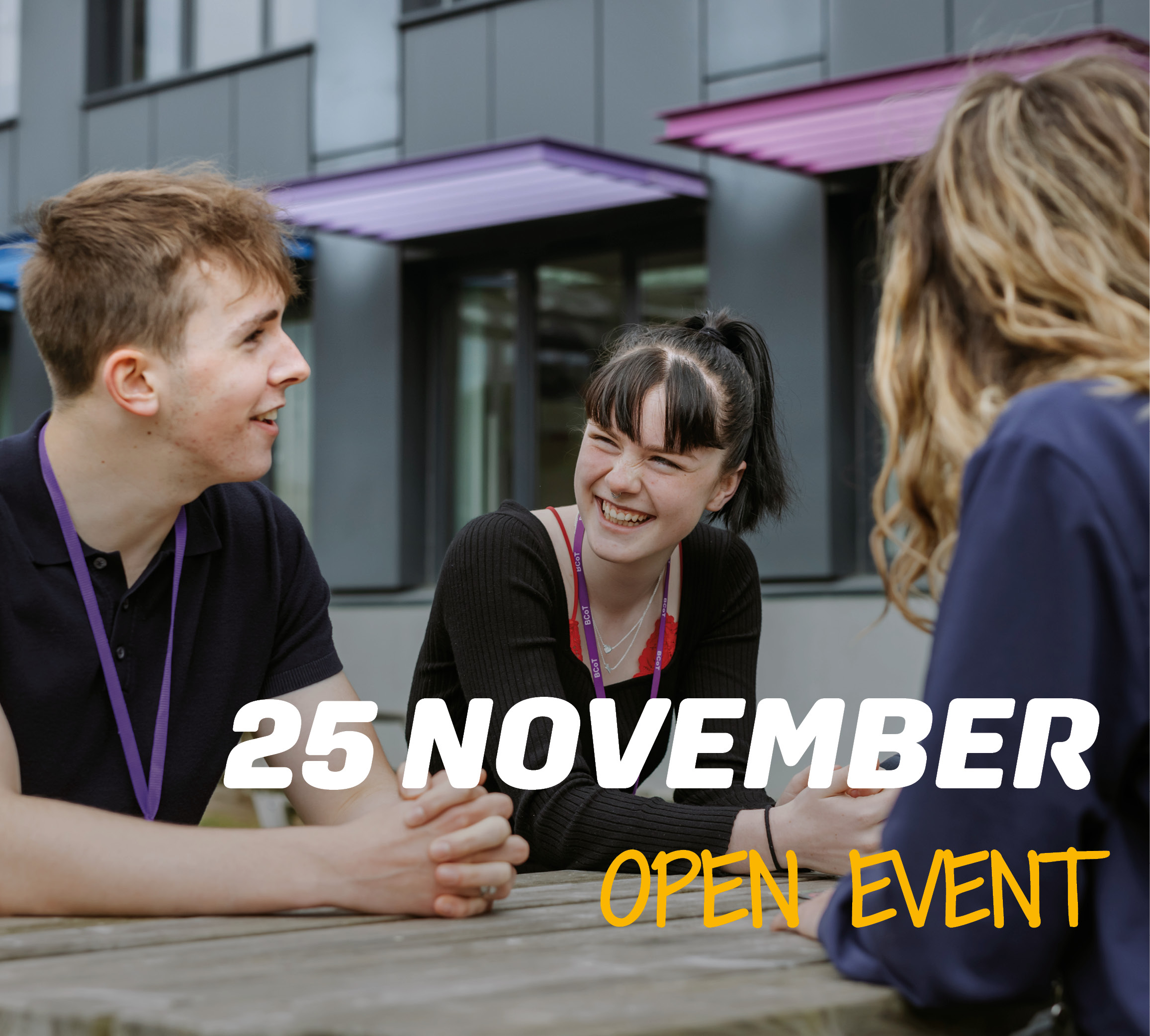 Open Event: 25 November graphic