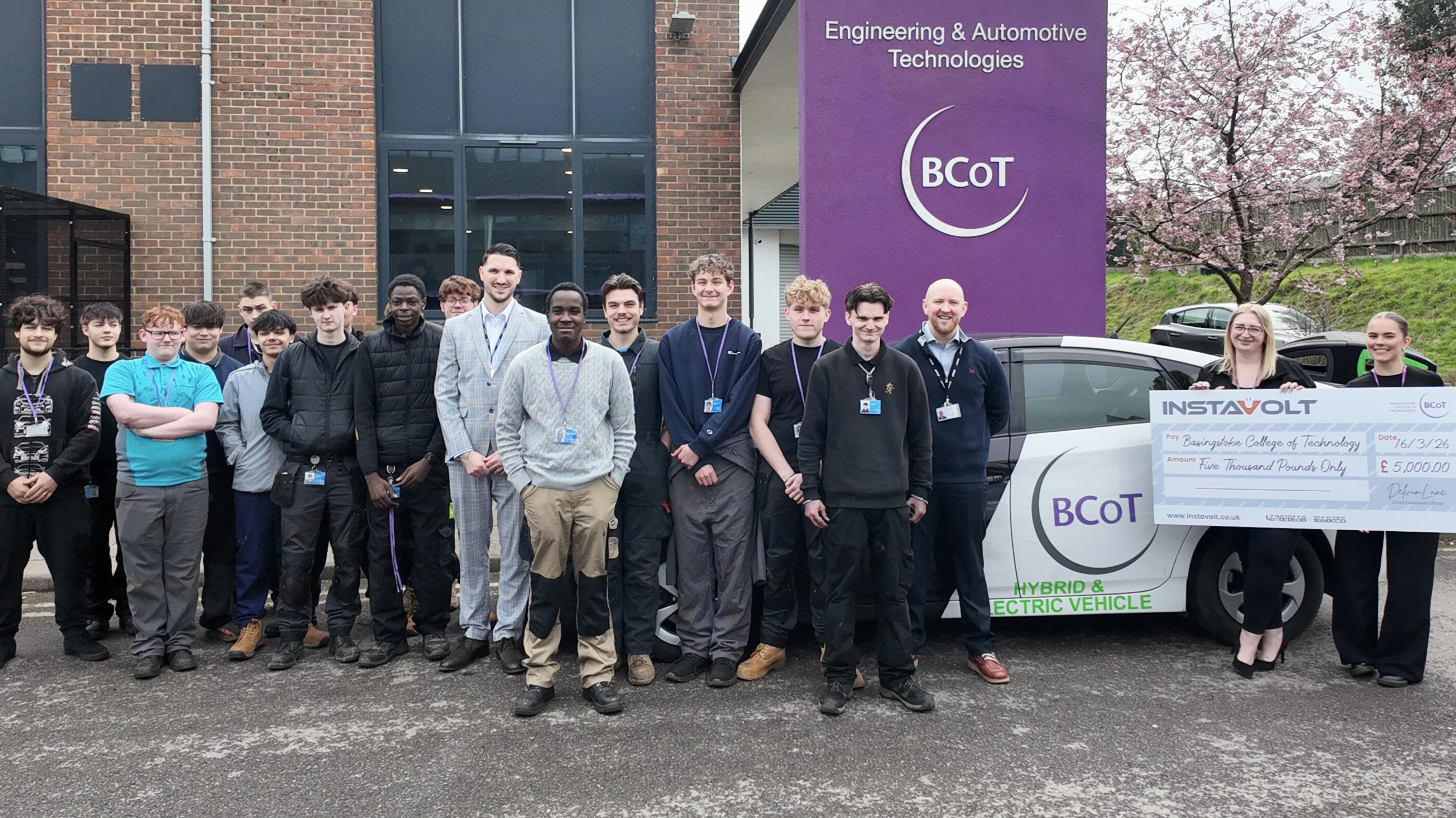 Instavolt fuels the next generation of engineers with a £5,000 donation.